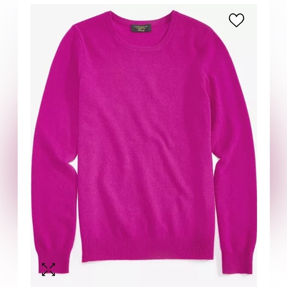Charter Club Sweaters - Charter Club 100% Cashmere Fuschia Flirt Pink Macy's Crewneck Sweater S Like New